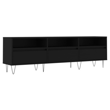 Comodă TV, negru, 150x30x44,5 cm, lemn prelucrat - Img 2