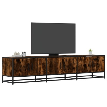Comodă TV, stejar fumuriu, 180x35x41 cm, lemn prelucrat - Img 1
