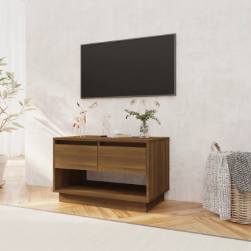 Comodă TV, stejar maro, 70x41x44 cm, PAL - Img 3