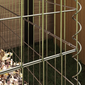 Compostor de grădină 100x100x100 cm din oțel galvanizat, pătrat - Img 3