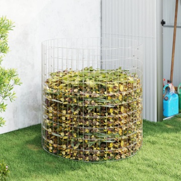Compostor de grădină, Ø100x100 cm, oțel galvanizat - Img 1