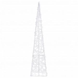 Con de lumină cu LED decorativ, alb rece, 90 cm, acrilic - Img 6