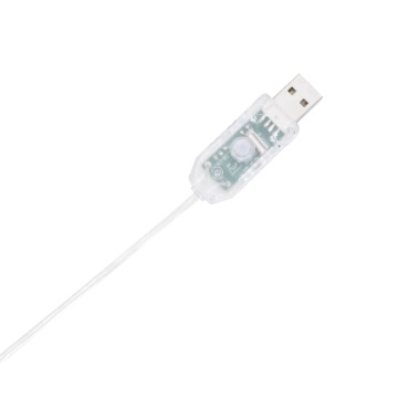 Con de lumină pentru brad Crăciun sclipici 80 LED-uri alb cald - Img 7