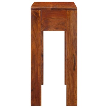 Consolă 80x35x75 cm din lemn masiv de salcâm - Img 3
