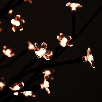 Copac cu flori de cireș, alb cald, 84 LED-uri, 120 cm - Img 4