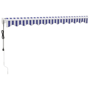 Copertina automată retractabilă, albastru și alb, 3,5x2,5 m - Img 5
