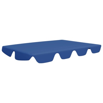 Copertină de rezervă leagăn grădină albastru 150/130x105/70 cm - Img 2