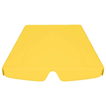 Copertină de rezervă leagăn grădină, galben, 150/130x105/70 cm - Img 4