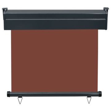Copertină laterală de balcon, maro, 80 x 250 cm - Img 4
