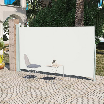 Copertină laterală pentru terasă/curte, crem, 160x300 cm - Img 1