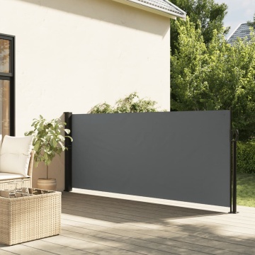 Copertină laterală retractabilă, antracit, 140x600 cm - Img 1