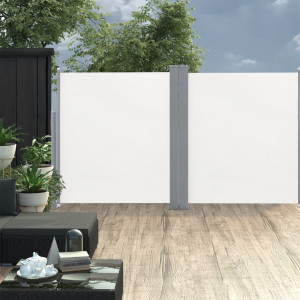 Copertină laterală retractabilă, crem, 140 x 600 cm - Img 6