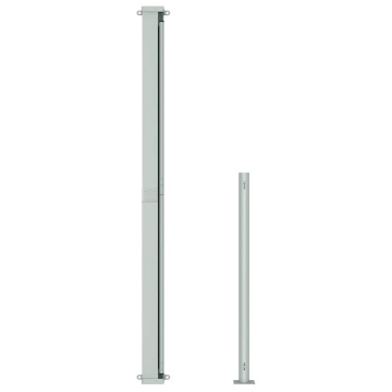 Copertină laterală retractabilă de terasă, gri, 220x500 cm - Img 4