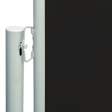 Copertină laterală retractabilă de terasă, negru, 220x600 cm - Img 3