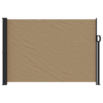 Copertina laterală retractabilă, gri taupe, 140x300 cm - Img 3