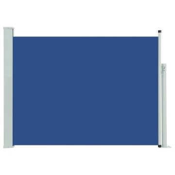 Copertină laterală retractabilă terasă, albastru, 120x500 cm - Img 2