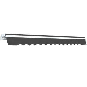 Copertină pliabilă cu acționare manuală, 500 cm, antracit - Img 3