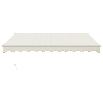 Copertină retractabilă automată, crem, 3x2,5 m - Img 3