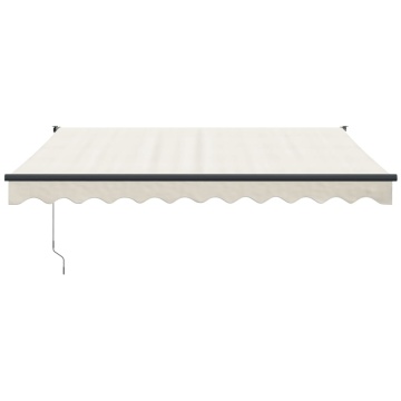 Copertină retractabilă automată, crem, 3x2,5 m - Img 3