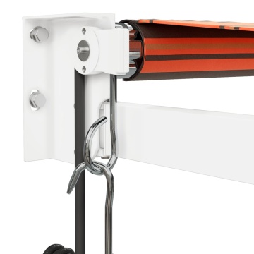 Copertina retractabilă automată, portocaliu și maro, 4x3 m - Img 6