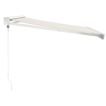 Copertină retractabilă, crem, 3x2,5 m, textil și aluminiu - Img 4