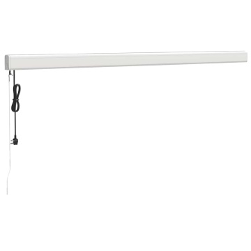 Copertină retractabilă, galben/alb, 4x3 m, textil/aluminiu - Img 5