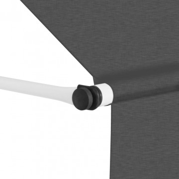 Copertină retractabilă manual, antracit, 200 cm - Img 2