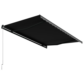 Copertină retractabilă manual, antracit, 450 x 300 cm - Img 4