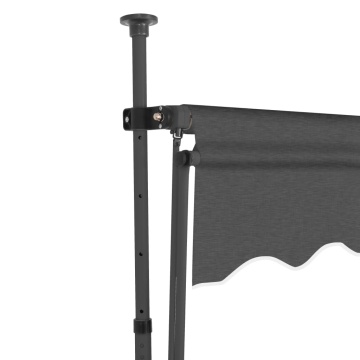 Copertină retractabilă manual cu LED, antracit, 350 cm - Img 4