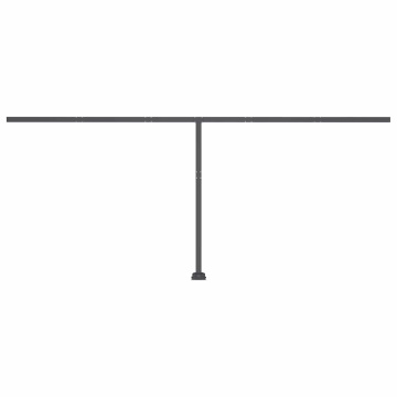 Copertină retractabilă manual cu LED, antracit, 600x300 cm - Img 5