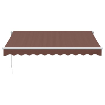 Copertină retractabilă manual, maro, 300x250 cm - Img 3