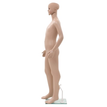 Corp manechin copil, cu bază din sticlă, bej, 140 cm - Img 3