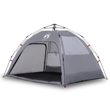 Cort camping 2 persoane gri impermeabil setare rapidă - Img 2