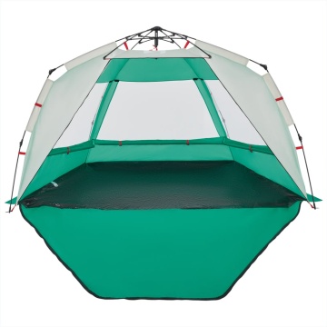 Cort camping 3 persoane verde marin impermeabil setare rapidă - Img 7