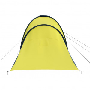 Cort camping, 6 persoane, albastru și galben - Img 6