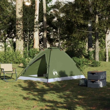 Cort camping cupolă 2 persoane verde măsliniu impermeabil - Img 3