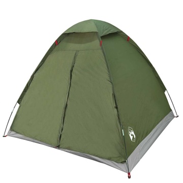 Cort camping cupolă 2 persoane verde măsliniu impermeabil - Img 8