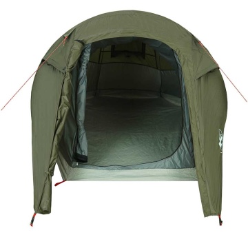 Cort camping tunel pentru 3 persoane verde măsliniu impermeabil - Img 5