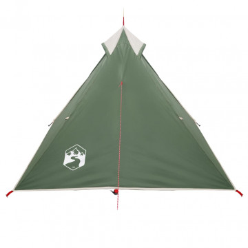Cort de camping 1 persoane, verde, 255x153x130 cm, tafta 185T - Img 6