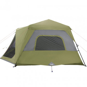 Cort de camping 10 pers. verde, impermeabil, configurare rapidă - Img 7