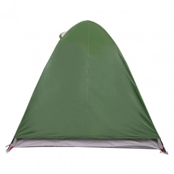 Cort de camping 2 persoane, verde, 254x135x112 cm, tafta 185T - Img 6
