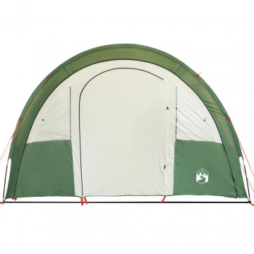 Cort de camping 4 persoane, verde, 483x340x193 cm, tafta 185T - Img 5