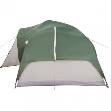 Cort de camping 8 persoane verde, 360x430x195 cm, tafta 190T - Img 7