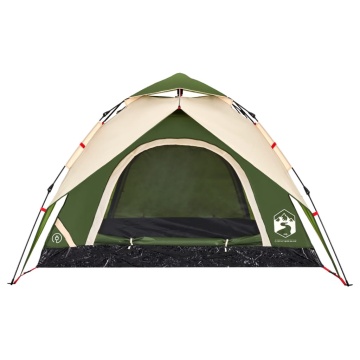 Cort de camping cupolă 3 persoane, setare rapidă, verde - Img 6