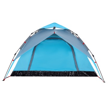 Cort de camping cupolă 4 persoane, setare rapidă, albastru - Img 7