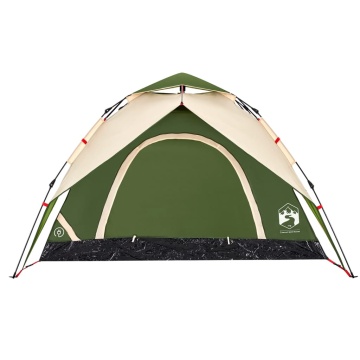 Cort de camping cupolă 5 persoane, setare rapidă, verde - Img 5