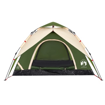 Cort de camping cupolă 5 persoane, setare rapidă, verde - Img 8