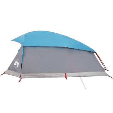 Cort de camping cupolă pentru 1 persoană, albastru, impermeabil - Img 7