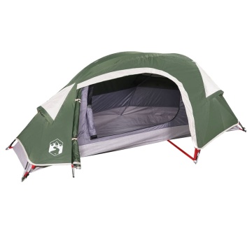 Cort de camping cupolă pentru 1 persoană, verde, impermeabil - Img 4