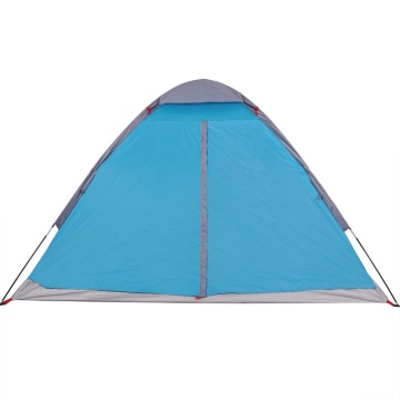 Cort de camping cupolă pentru 2 persoane, albastru, impermeabil - Img 6